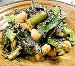 小松菜、大豆、ひじきのマヨ和え